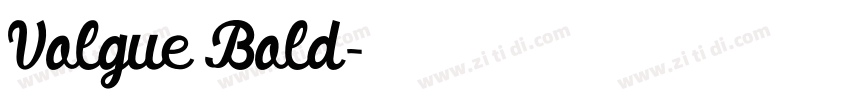Volgue Bold字体转换